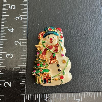 Beautiful Vintage Christmas Christopher Radko Brooch