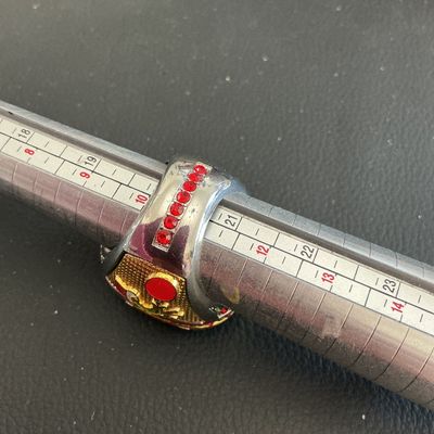Vintage Christmas fashion grinch ring