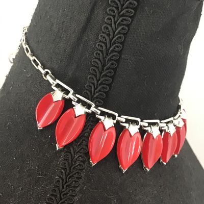 1950 Pakula Signed Moon Glow Choker Signed Excellent