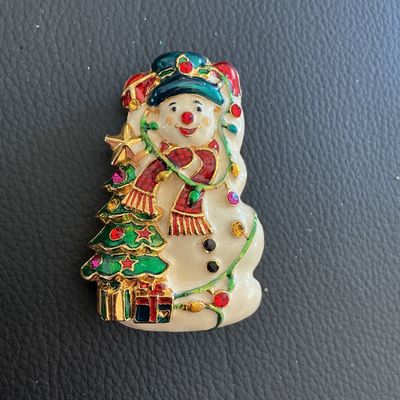 Beautiful Vintage Christmas Christopher Radko Brooch