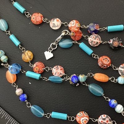 Glass Fashion Necklace by Cookie lee