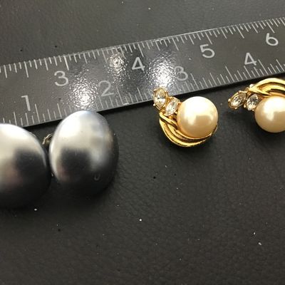 Richelieu Vintage Earrings. Pair of 2