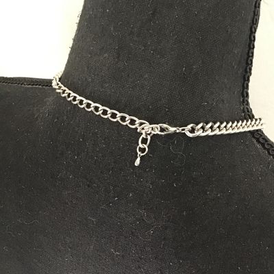 Chunky Rhinestone Bow Statement Necklace