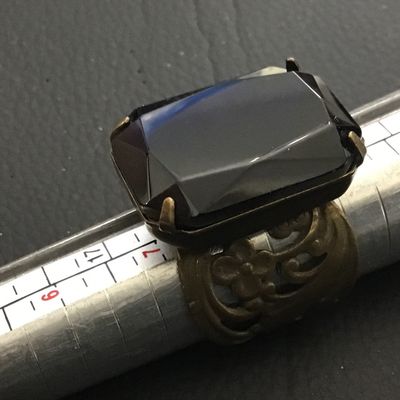 Sorrelli Viretta Cocktail Ring Deep Sapphire Blue