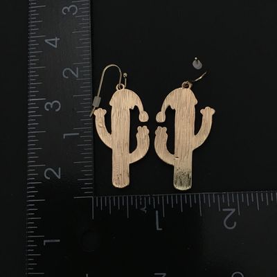 Cute holiday cactus dangle earrings