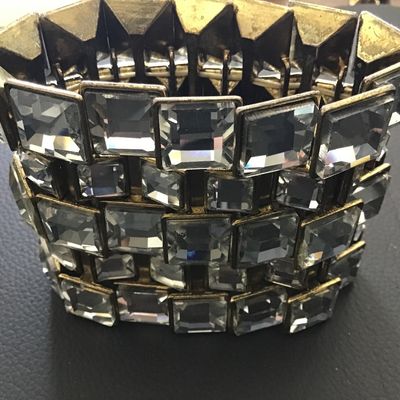 Gorgeous Staguard GlassCrystal Square Step Bracelet Beatiful