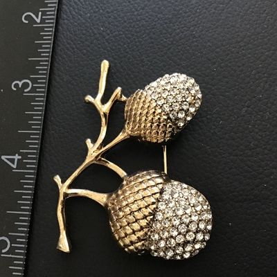 Dana Buchman Scorn Rhinestone Brooch