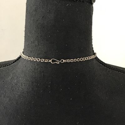 Beautiful silver tone & stone statement, necklace