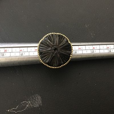 Carved Resin Barse Thailand Statement Ring