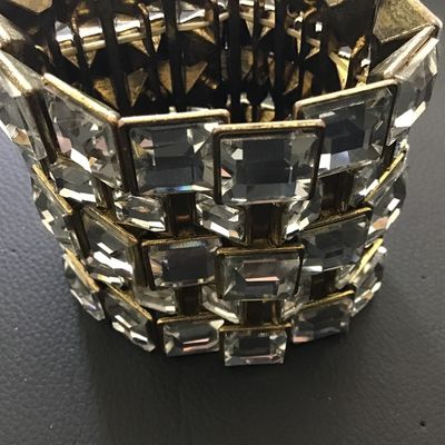Gorgeous Staguard GlassCrystal Square Step Bracelet Beatiful