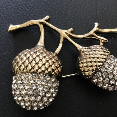 Dana Buchman Scorn Rhinestone Brooch