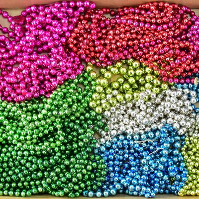 Sale Photo Thumbnail #121: MERCURY GLASS BEAD CHRISTMAS GARLAND ASSORTMENT