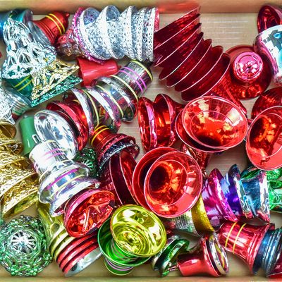 Sale Photo Thumbnail #122: MID-CENTURY PLASTIC BELL ORNAMENT COLLECTION