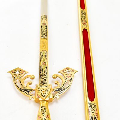 Sale Photo Thumbnail #73: IMPERIAL CHARLES V REPLICA SWORD WITH METAL SHEATH