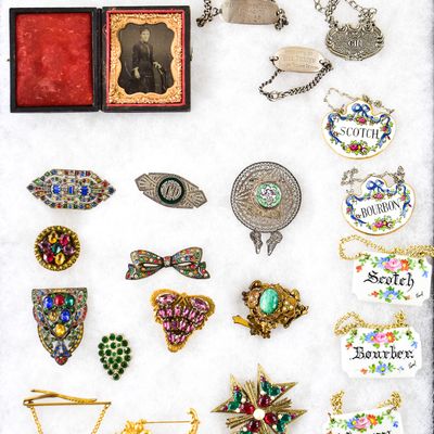 Sale Photo Thumbnail #10: TINTYPE, DECANTER LABELS, STERLING SILVER, JEWELRY