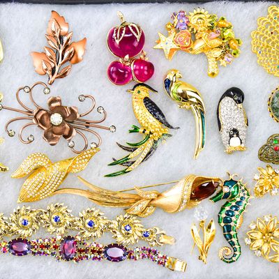Sale Photo Thumbnail #2: COSTUME JEWELRY ASORTMENT: RENOIR, SWAROVSKI, PARKLANE