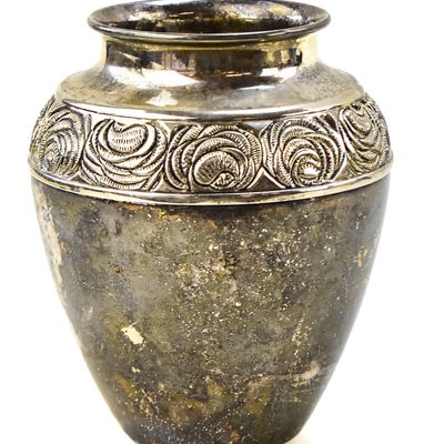 Sale Photo Thumbnail #87: INTERNATIONAL SILVER COMPANY (ATTR.) SILVERPLATE URN VASE