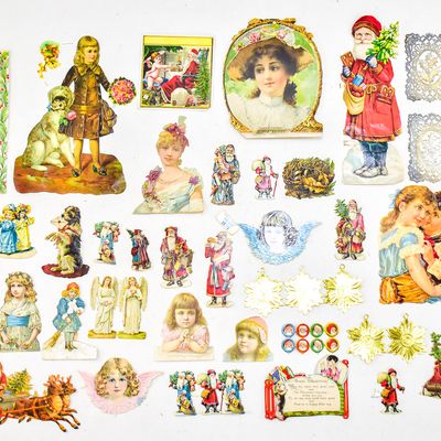 Sale Photo Thumbnail #181: VICTORIAN DIE-CUTS & EPHEMERA: CHRISTMAS, ST. PATRICK'S, GERMAN MADE