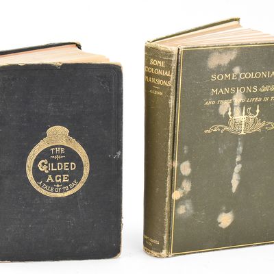 Sale Photo Thumbnail #67: T.A. GLENN "SOME COLONIAL MANSIONS" AND MARK TWAIN "THE GILDED AGE"