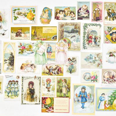 Sale Photo Thumbnail #70: VICTORIAN ERA TRADE CARD COLLECTION