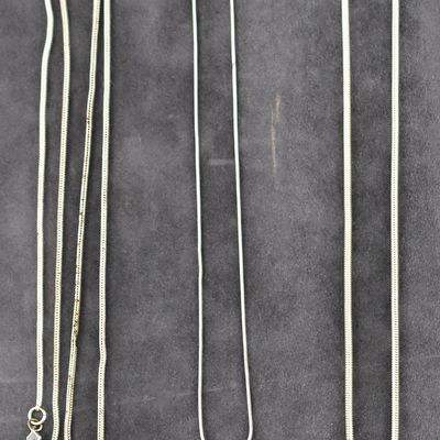 Sale Photo Thumbnail #27: TRIO OF COIN PENDANT NECKLACES; STERLING SILVER