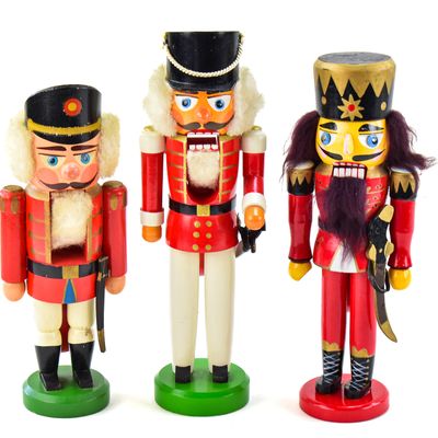 Sale Photo Thumbnail #145: TRIO OF GERMAN ERZEGEBIRGE & ULLMAN GMBH WOODEN NUTCRACKERS