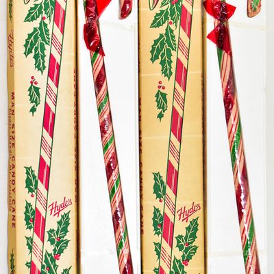 Sale Photo Thumbnail #125: PAIR OF "MAN SIZE" CANDY CANES FROM HYDE CANDY CO.