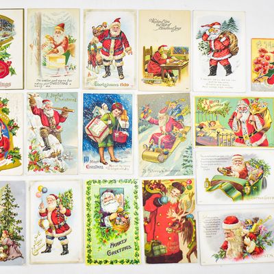 Sale Photo Thumbnail #180: EARLY 20TH CENTURY CHRISTMAS POSTCARDS