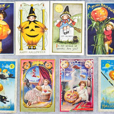 Sale Photo Thumbnail #102: HALLOWEEN POSTCARD COLLECTION: SAMSON, NASH, WHITNEY, AND MORE
