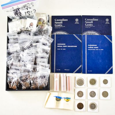 Sale Photo Thumbnail #49: CANADIAN SMALL AND LARGE CENT COLLECTION