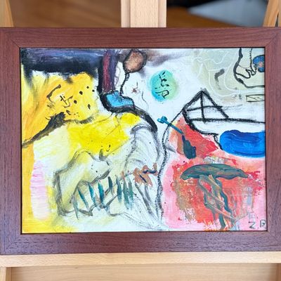 Sale Photo Thumbnail #51: ZACK BUTLER, ABSTRACT ON CANVAS, #2