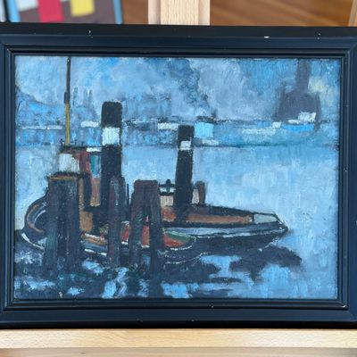 Sale Photo Thumbnail #29: NAUTICAL THEME, OIL ON BOARD
