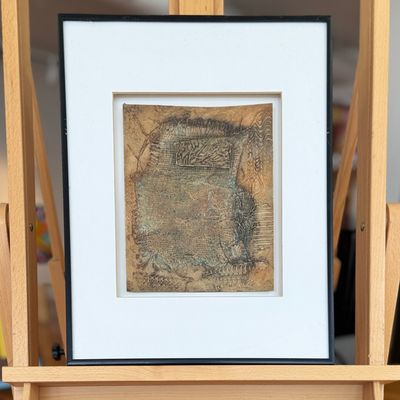 Sale Photo Thumbnail #53: MIXED MEDIA ARTWORK