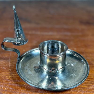 Sale Photo Thumbnail #10: STERLING SILVER CHAMBERSTICK
