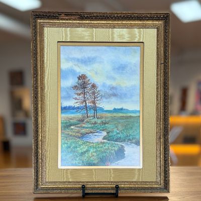 Sale Photo Thumbnail #38: LANDSCAPE, WATERCOLOR PAINTING