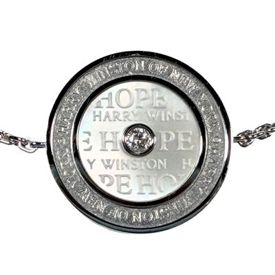 Harry Winston "Hope" 18K White Gold, Mother of Pearl, & Diamond Bracelet