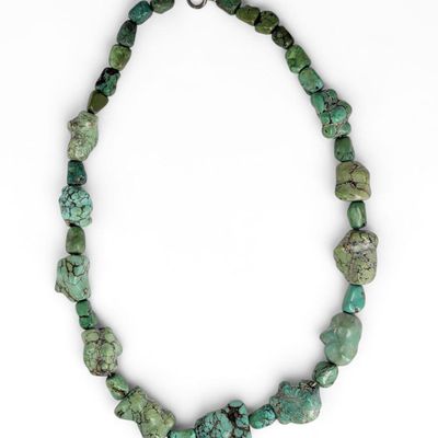 Turquoise Necklace W/ Sterling Clasp