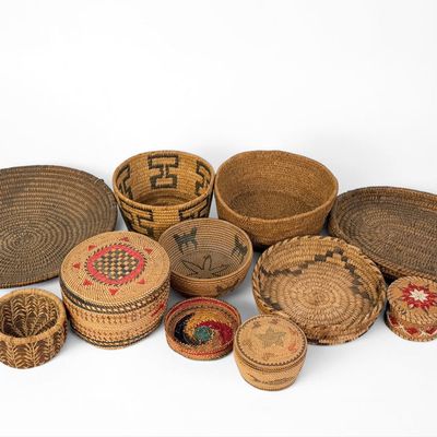 Large Group of Native American Wicker