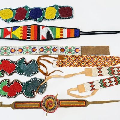 (8) Pieces of Native American Beadwork