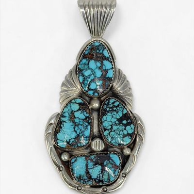 Wilson Padilla Sterling Silver & Turquoise Pendant