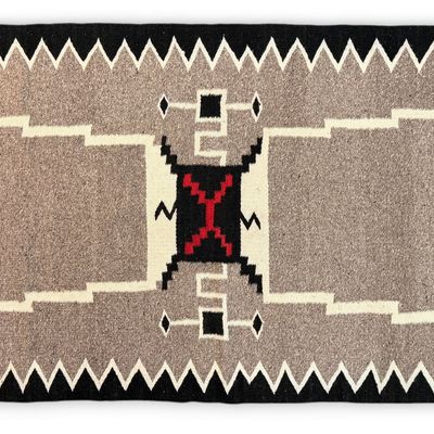 Handwoven Navajo Storm Patterned Rug