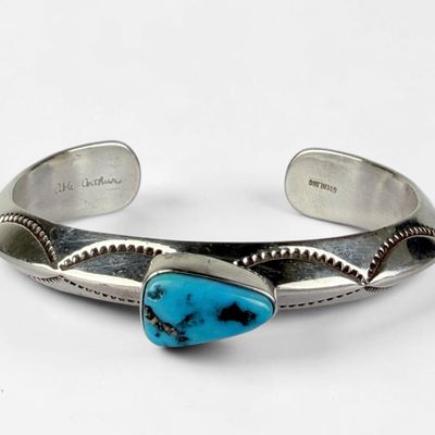 Able Arthur Sterling Silver & Turquoise Cuff