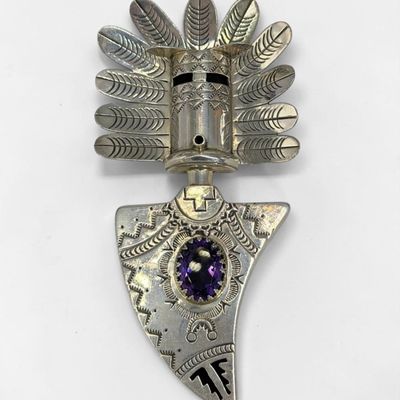 Elvis Nelson Sterling Silver & Amethyst Pendant