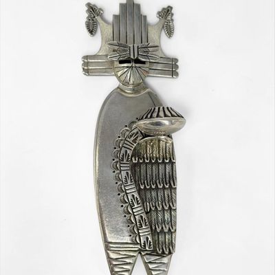 Bennie Ration Navajo Sterling Silver Pendant & Brooch