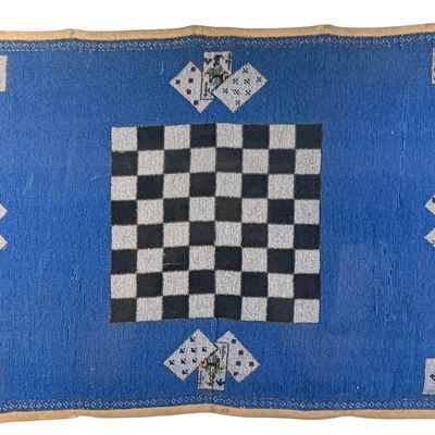 Antique Native American Beaded Gambling Mat