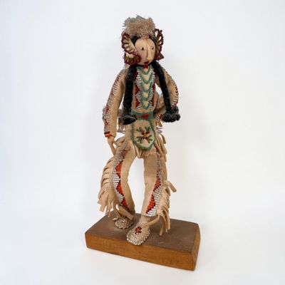 Vintage Plains Native American Buckskin Dancer Doll