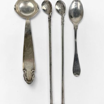 (4) Mexican Sterling Silver Spoons