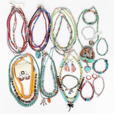 Large Group of Native American-Style Jewelry