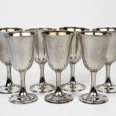 (7) Wallace Sterling Silver Cups
