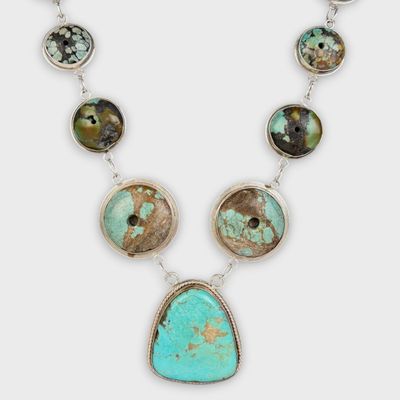 Navajo Sterling Silver & Turquoise Necklace